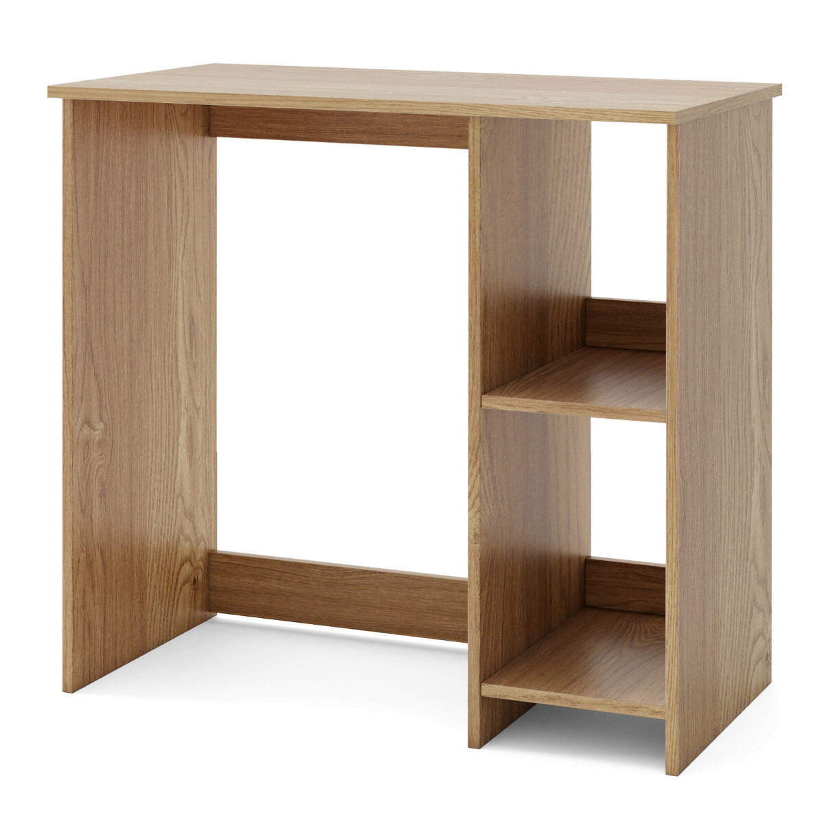 Arvutilaud, töölaud väikesesse ruumi, 2 sektsiooniga, arvutilaud, 40 x 80 x 74 cm, naturaalne