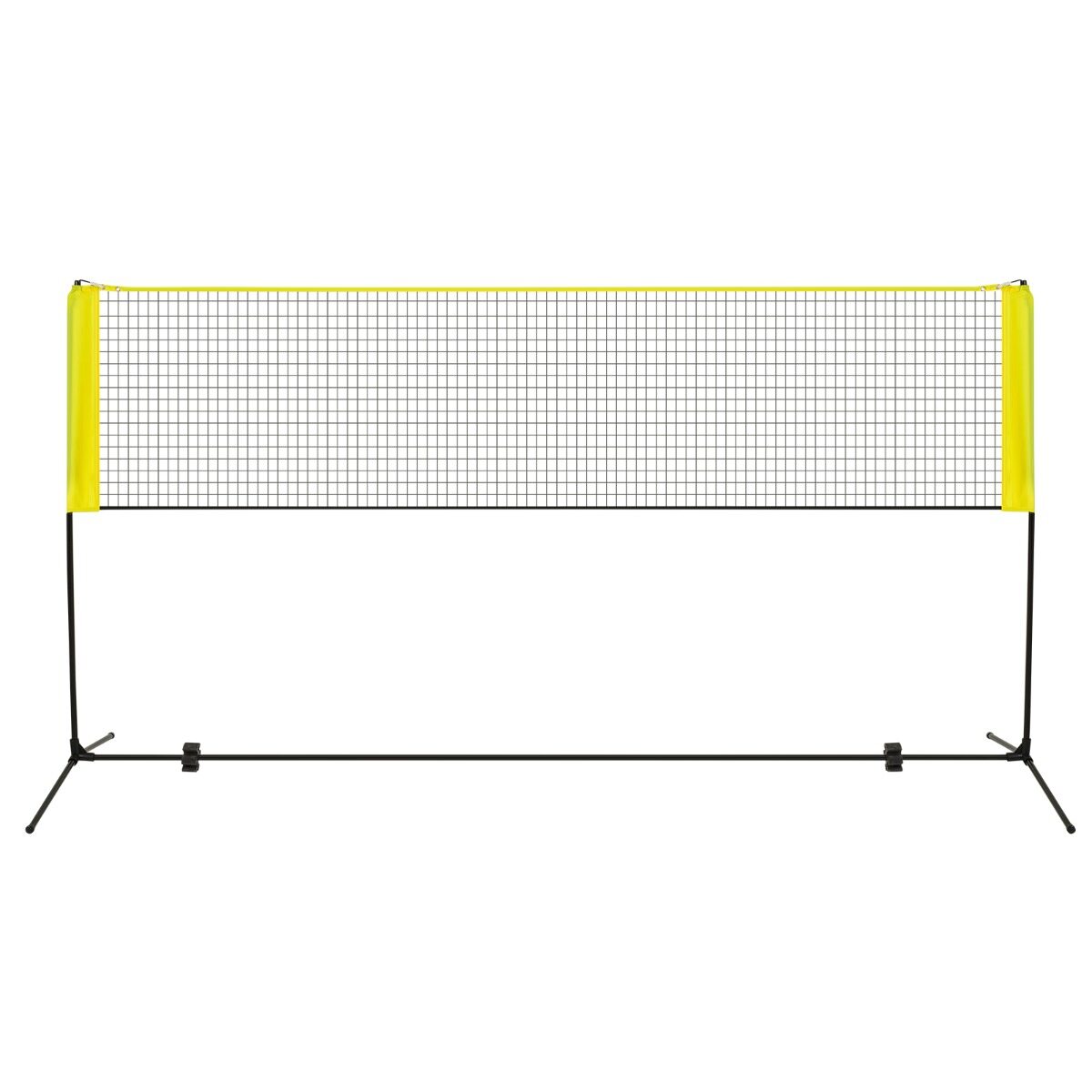 Reguleeritav sulgpalli-võrkpallivõrgu komplekt tagaaeda - 310 cm - kollane