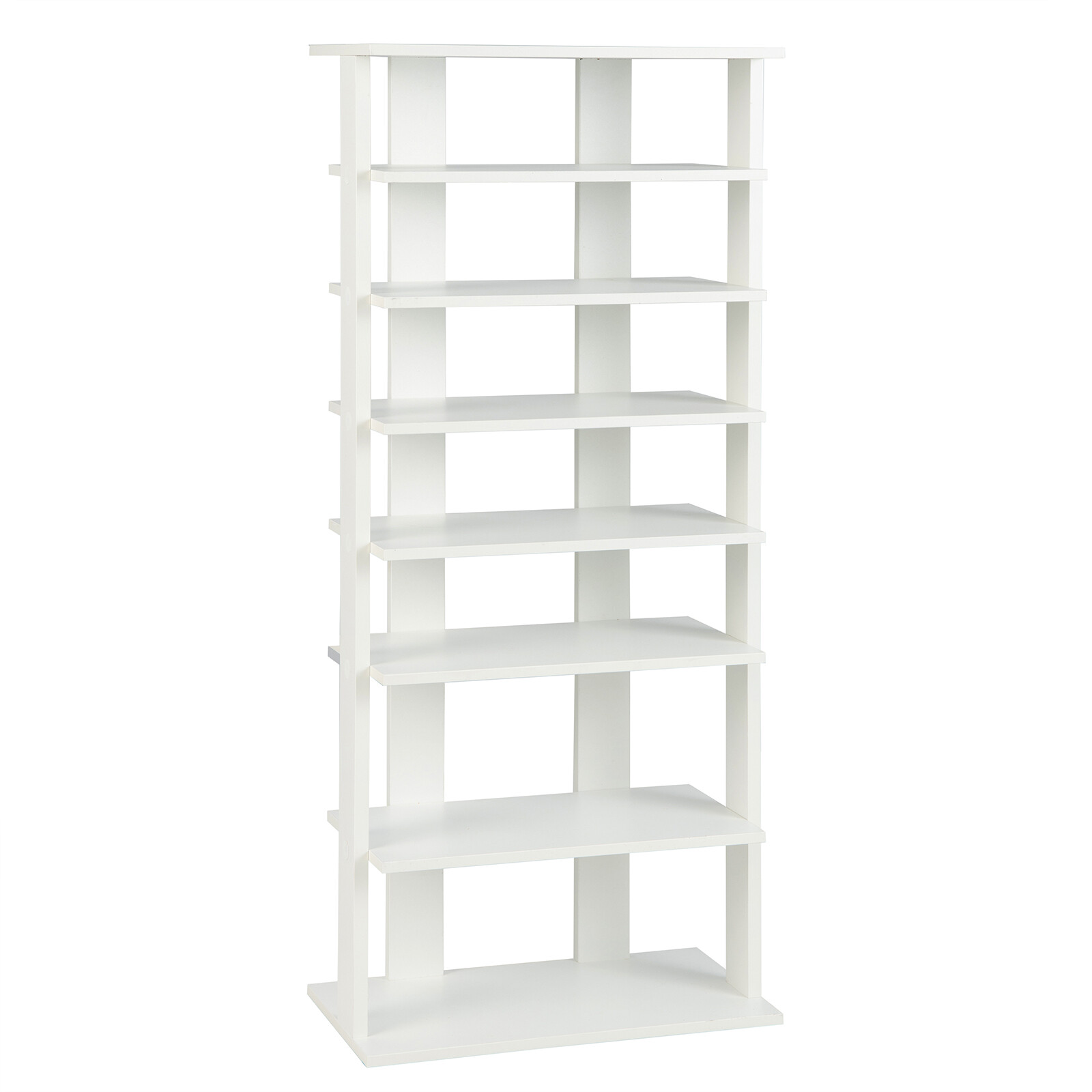 Kingariiul 7-astmeline retrostiilis kingariiul 45 x 25 x 110,5 cm valge