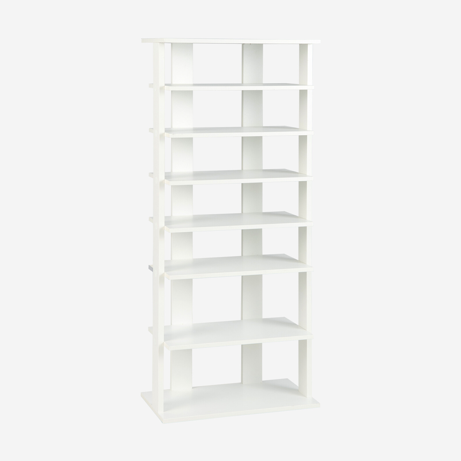 Kingariiul 7-astmeline retrostiilis kingariiul 45 x 25 x 110,5 cm valge