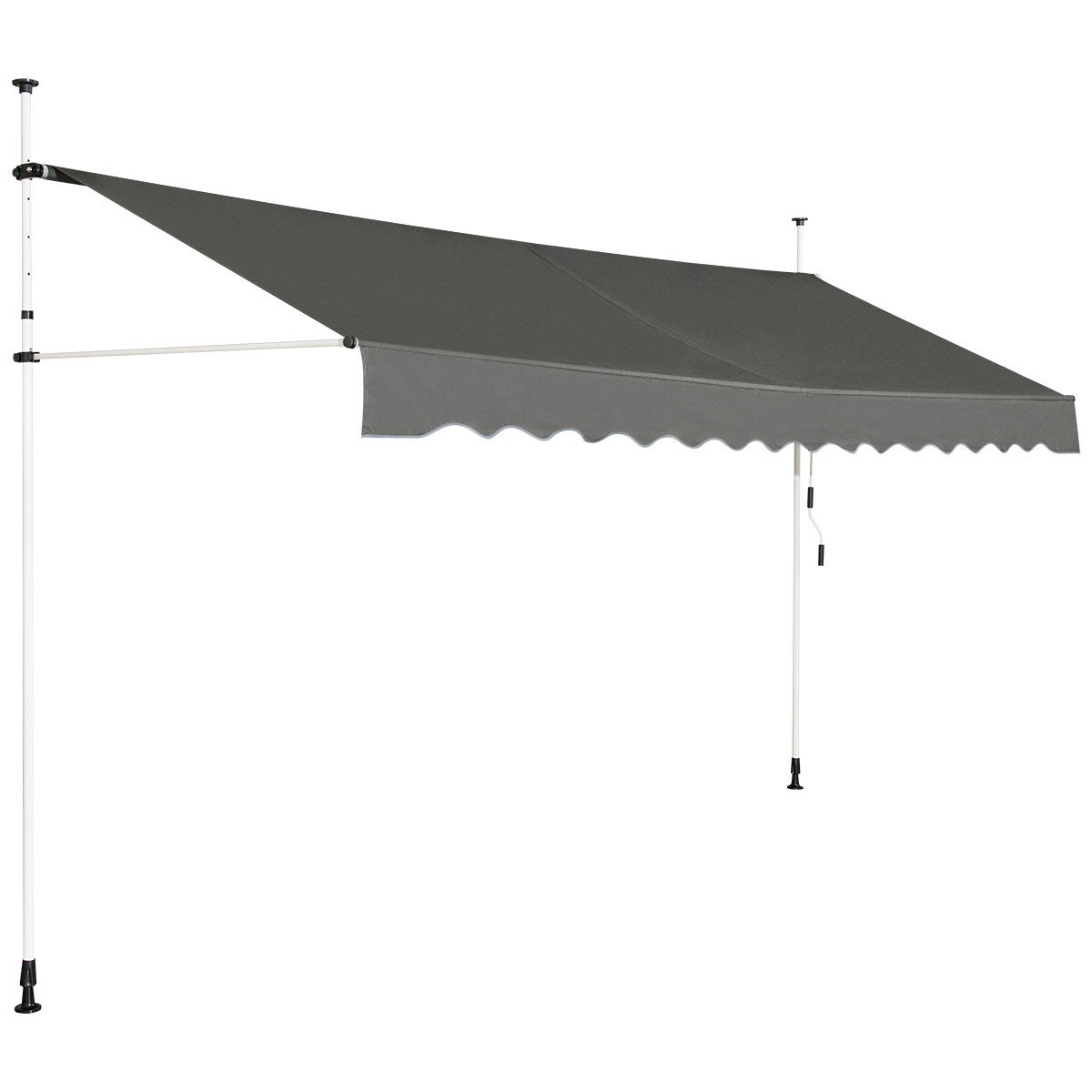 Teleskoopvarrastega rõdu varikatus 395x120cm