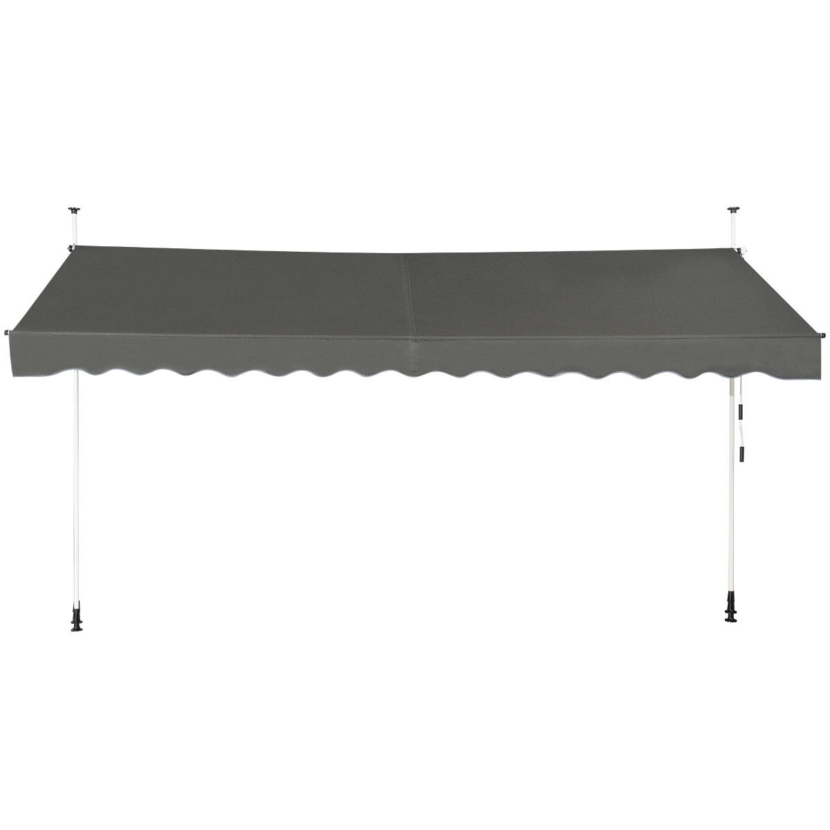 Teleskoopvarrastega rõdu varikatus 395x120cm