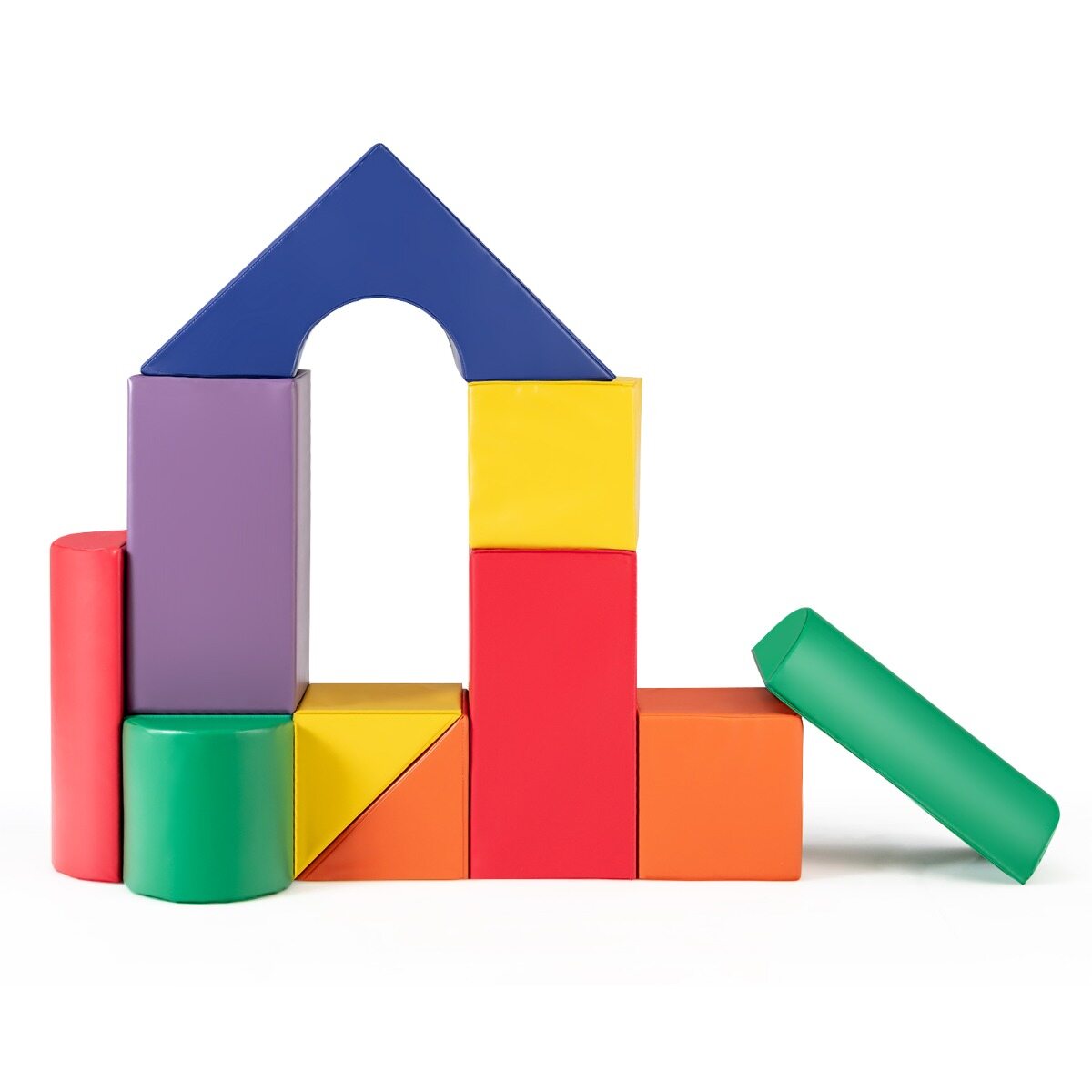 11 Piece Multicolored Foam Climbing & Crawling Block Playset