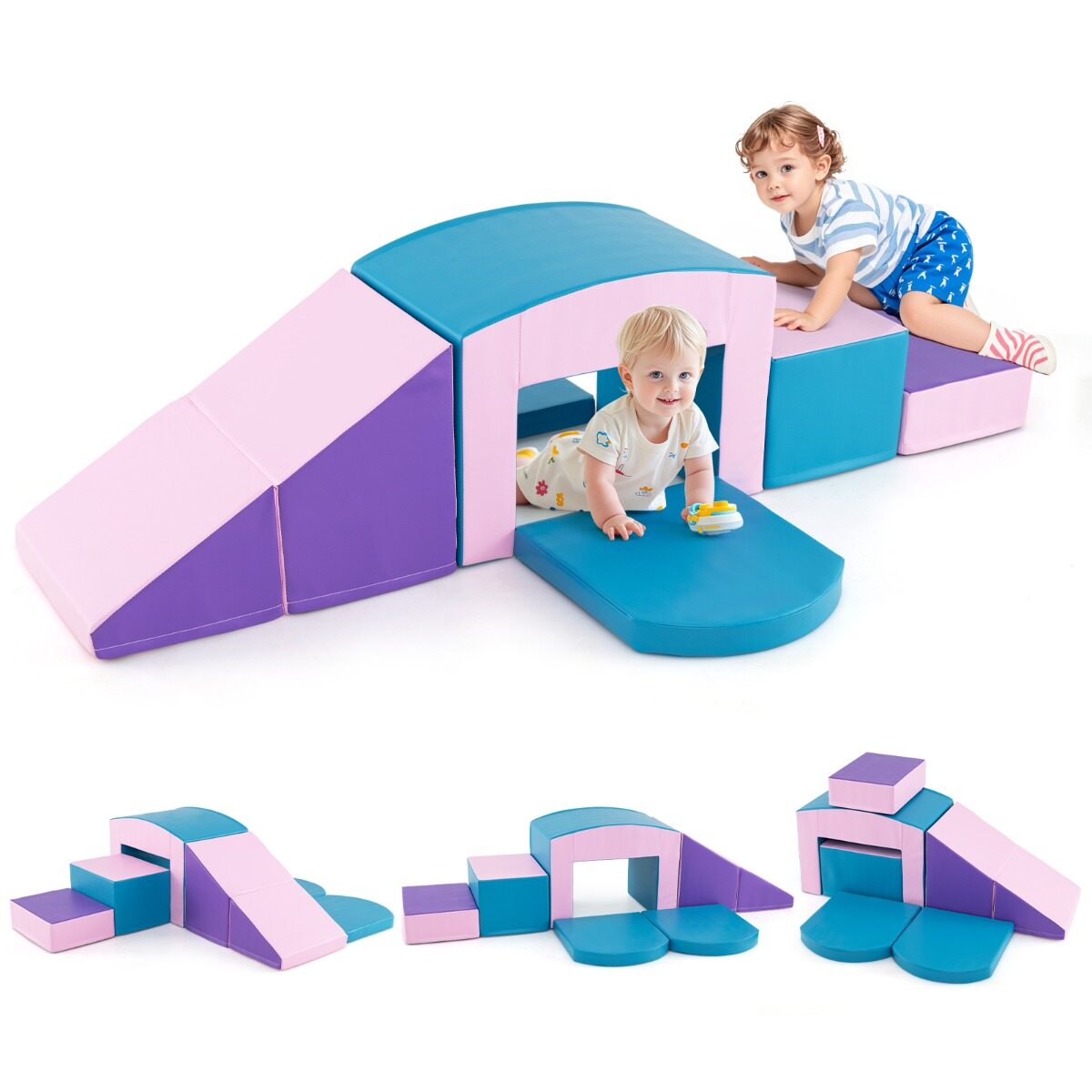 Set 6 blocchi morbidi da arrampicata per bambini