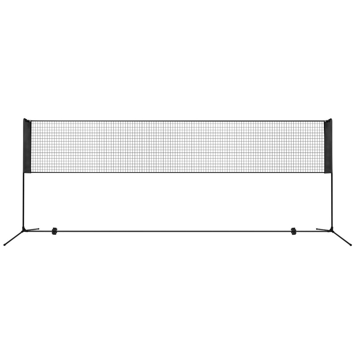 Reguleeritav sulgpallivõrkpallivõrgu komplekt tagaaeda - 420 cm - must