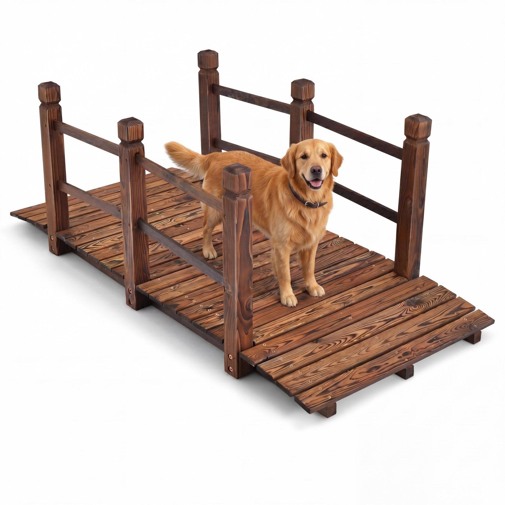 150 x 67 x 55 cm aiasild kandevõimega 180 kg Garden-Brown jaoks