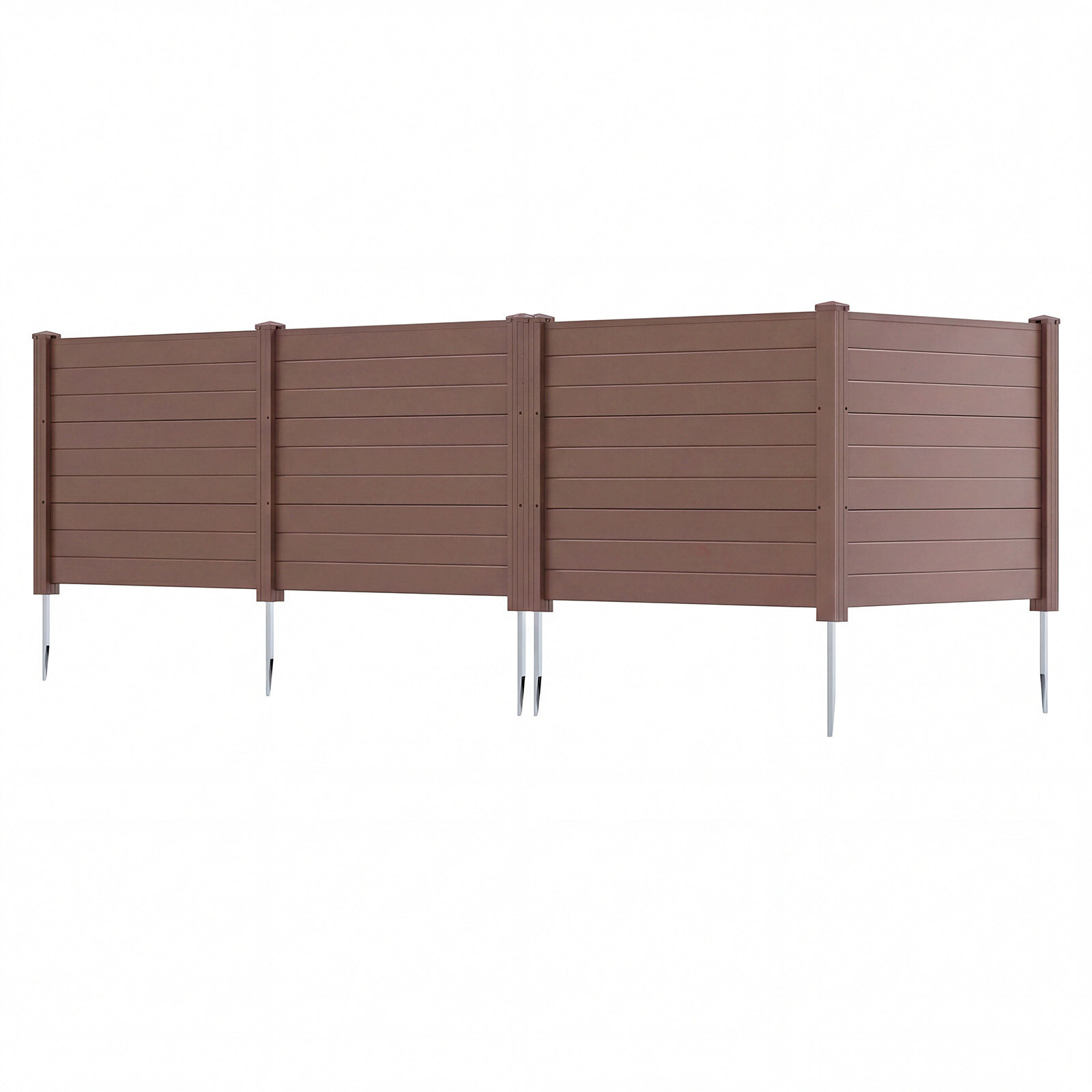 Aiapiire 122 x 95 cm 3 maavaiaga, privaatsuspiire prügikastile, konditsioneer, 2 paneeli, pruun