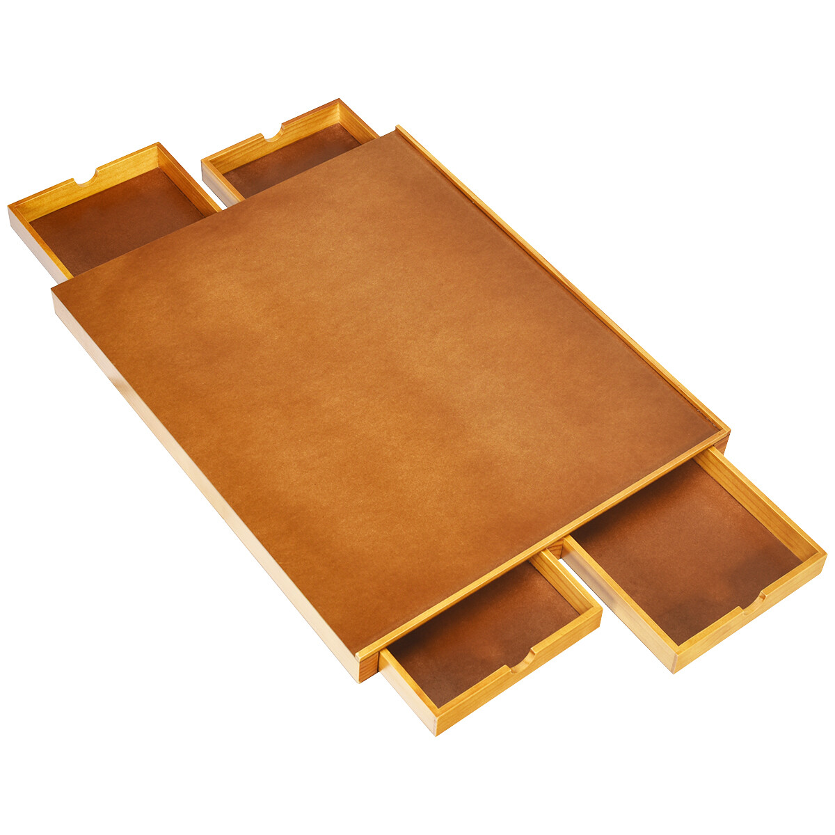 Puslelaud 1000–1500 tk puslelauda 80 x 65 cm, 4 küljele libiseva sahtliga, naturaalsest puidust