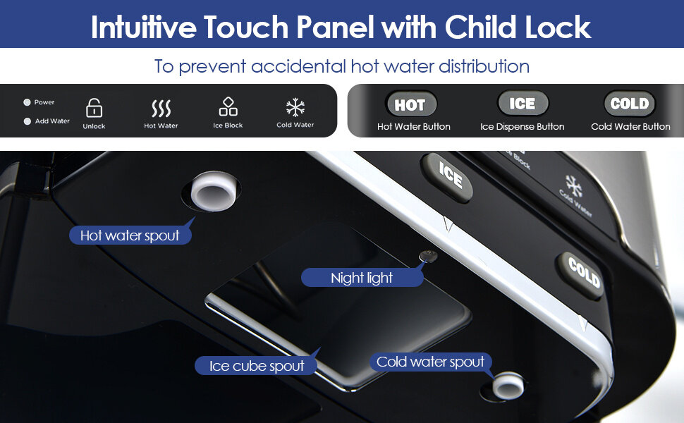 water cooler with ice maker