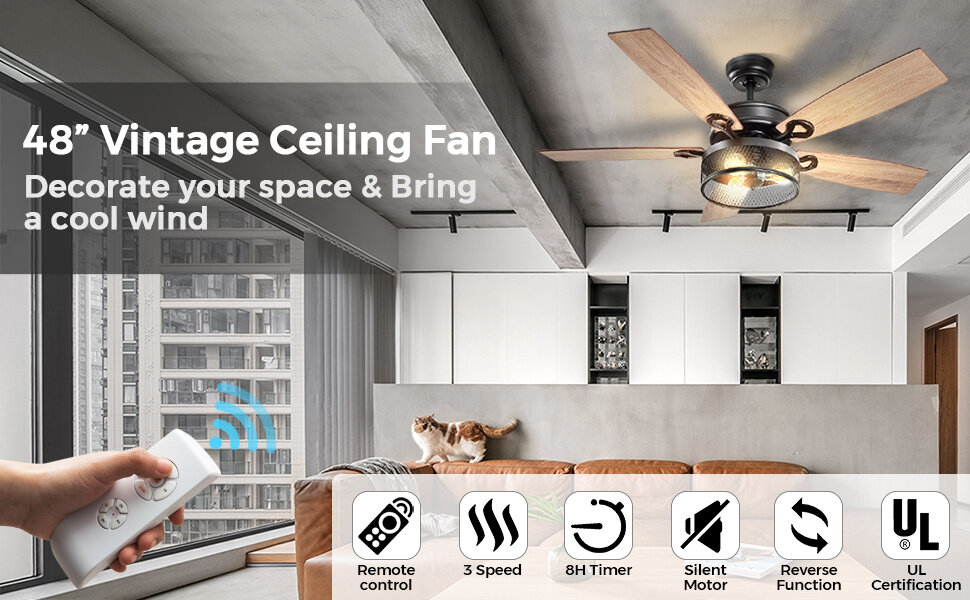 retro ceiling fan