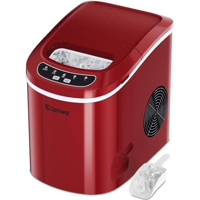 Countertop Ice Maker, 26LBS/24H Portable and Compact Ice Maker Machine, Ice Cubes Ready in 6 Mins