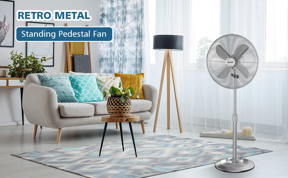 metal pedestal fan