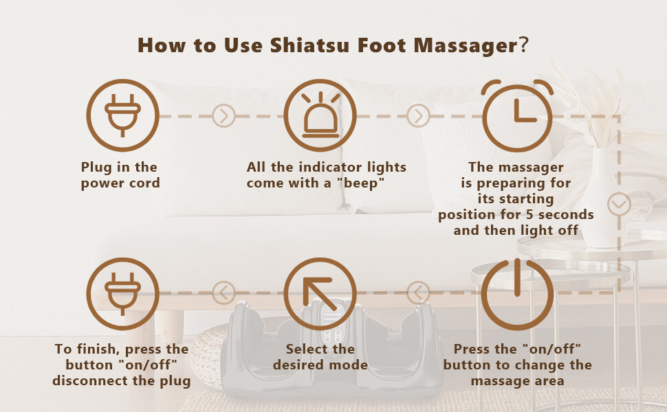How to use foot massager?