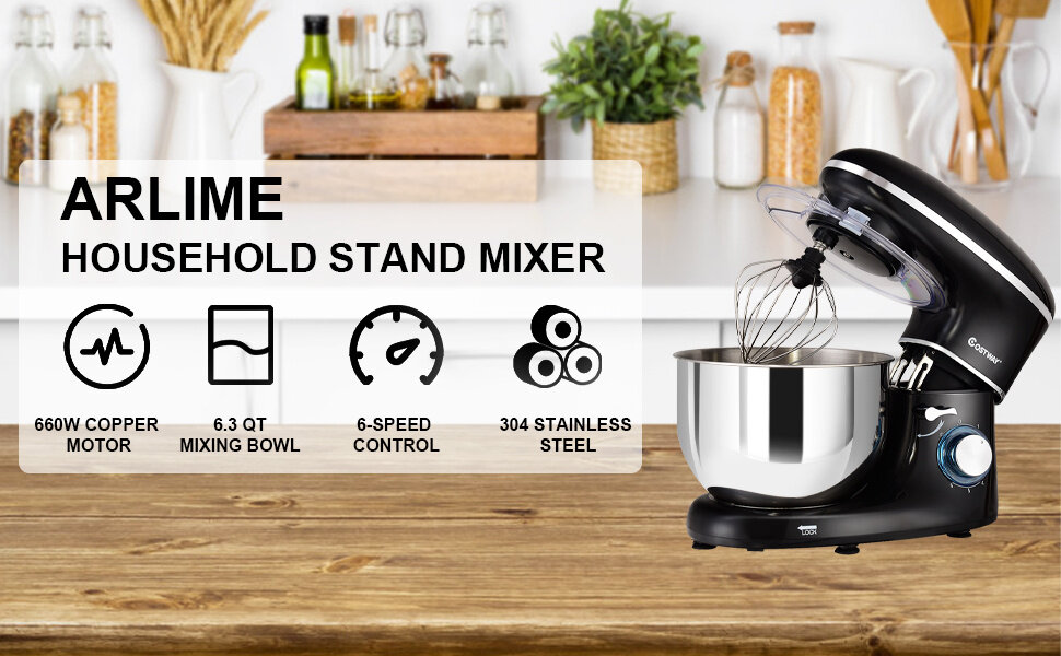 Electric food stand mixer
