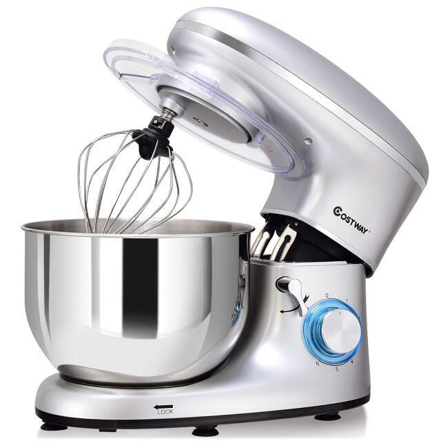 ARLIME Stand Mixer, 660W 6-Speed Tilt-Head Food Stand Mixers with 6.5 Qt. Stainless Steel Bowl