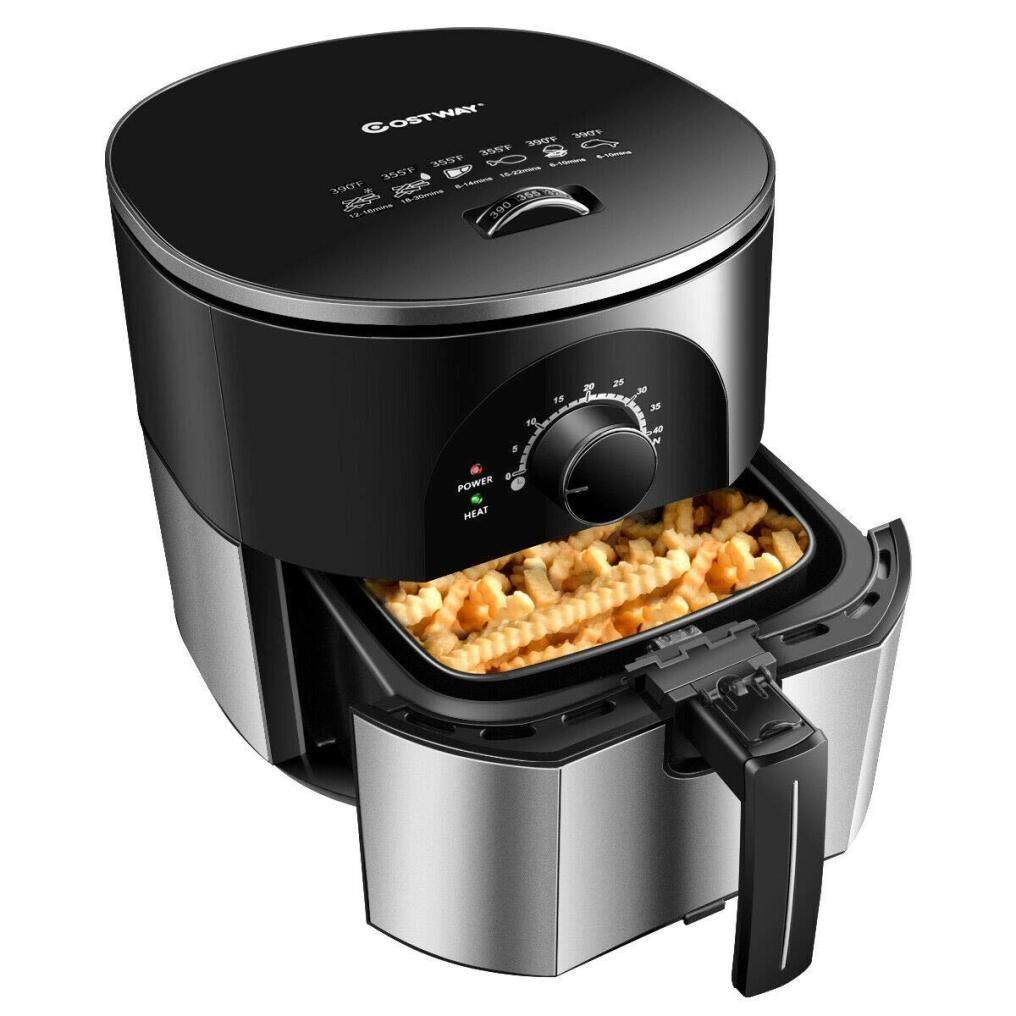 ARLIME Electric Air Fryer, Stainless Steel, 3.5QT, 1300W