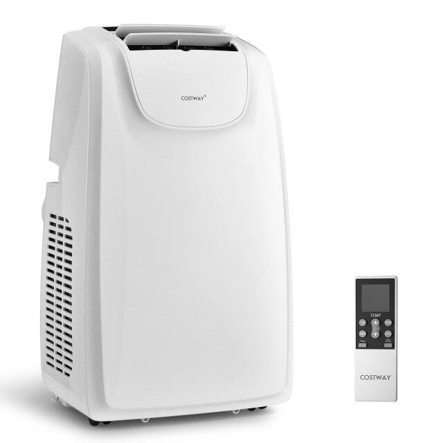 ARLIME 11,500 BTU Portable Air Conditioner with Remote Control, Dehumidifier, Fan, Sleep Mode, 24H Timer & Window Installation Kit
