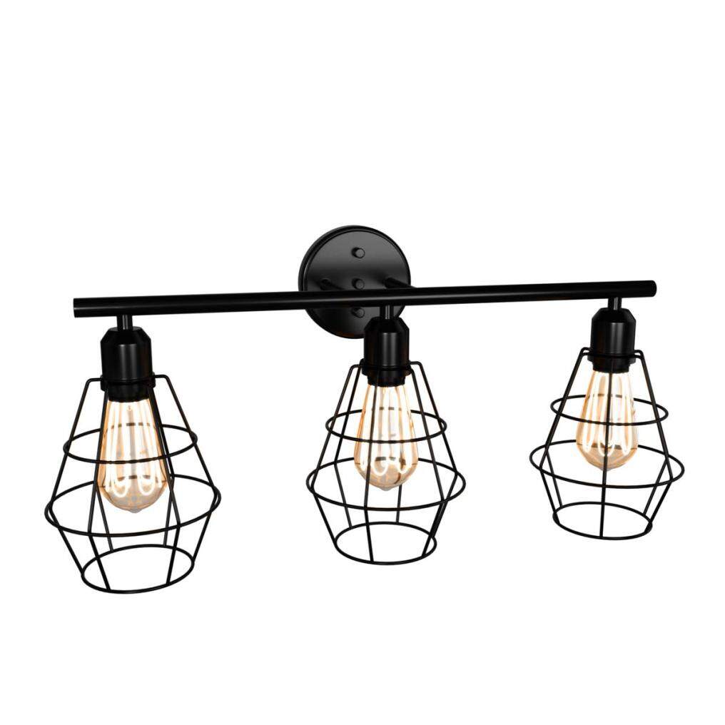 ARLIME 3-Light Industrial Bathroom Vanity Light