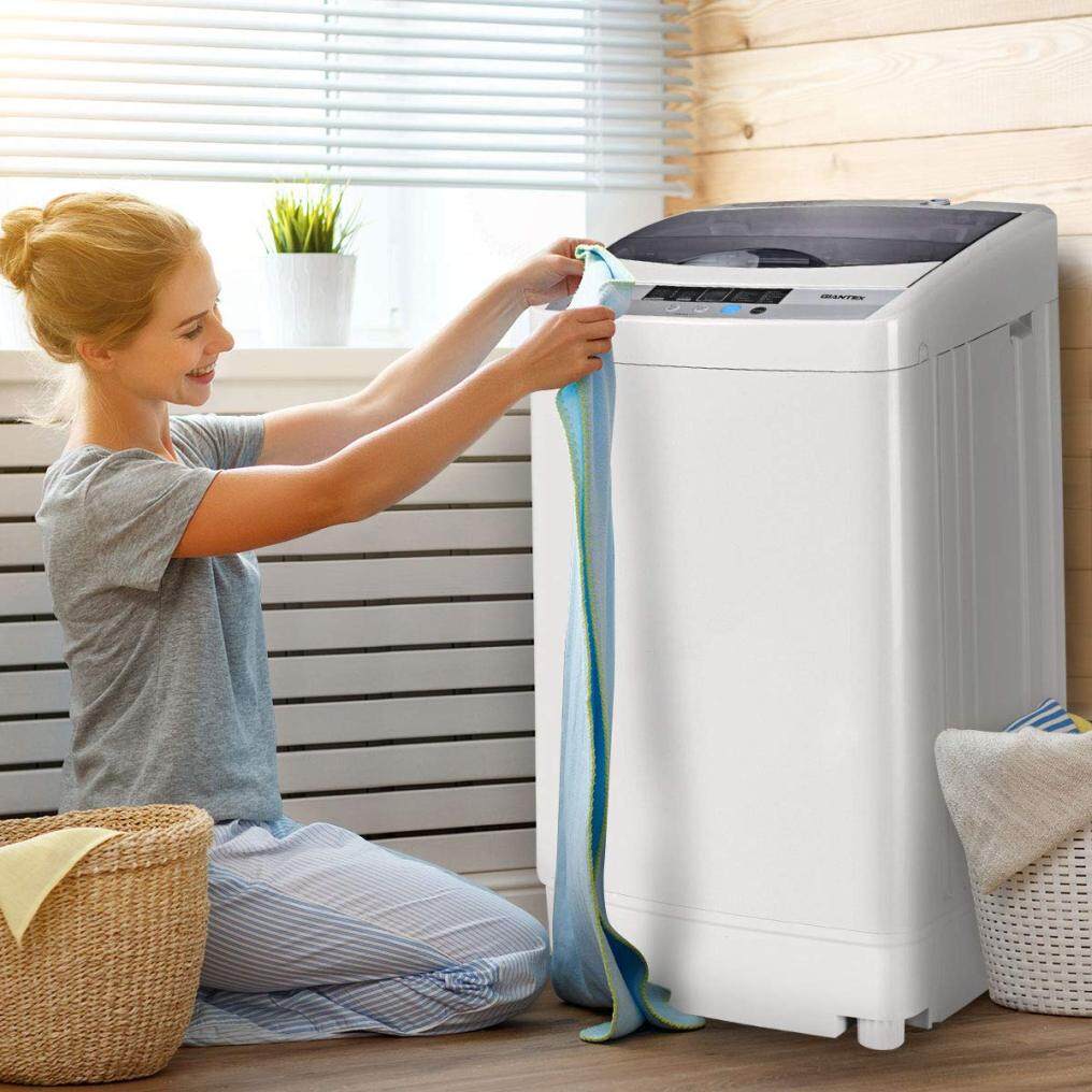 ARLIME Full-Automatic Washing Machine with LED Display, Drain Pump, 10 Programs, 8 Water Level Selections