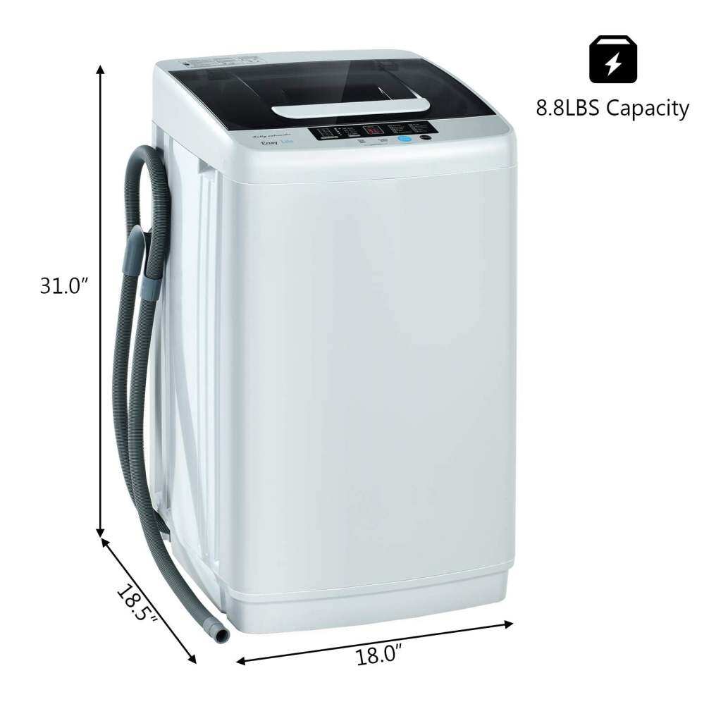 ARLIME Portable Washing Machine, 2-in-1 Laundry Washer and Spin Combo with 10 Programs, 8.8lbs Capacity