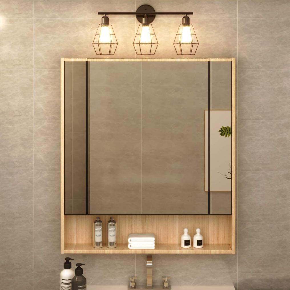 ARLIME 3-Light Industrial Bathroom Vanity Light