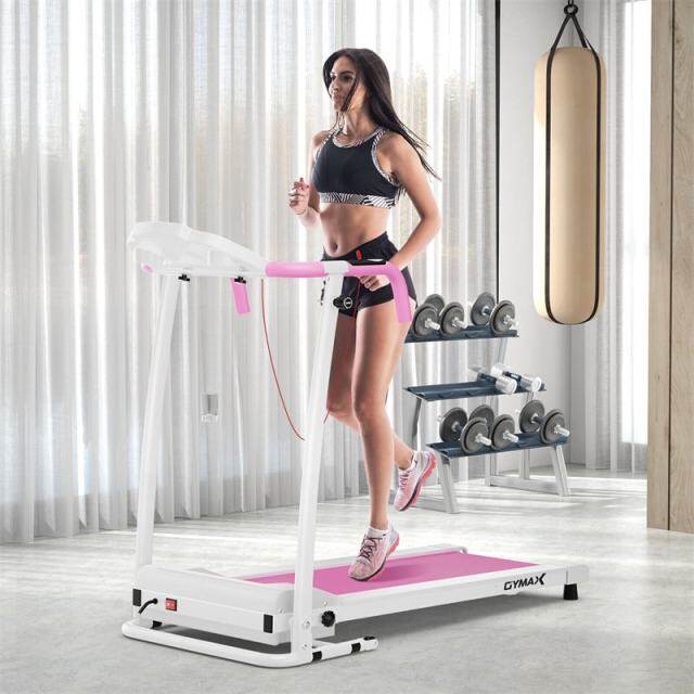 800W Folding Treadmill with 12 Preset Programs, LCD Display, Pulse Sensor & Built-in Wheels, Easy Assembly Motorized Running Machine for Small Spaces