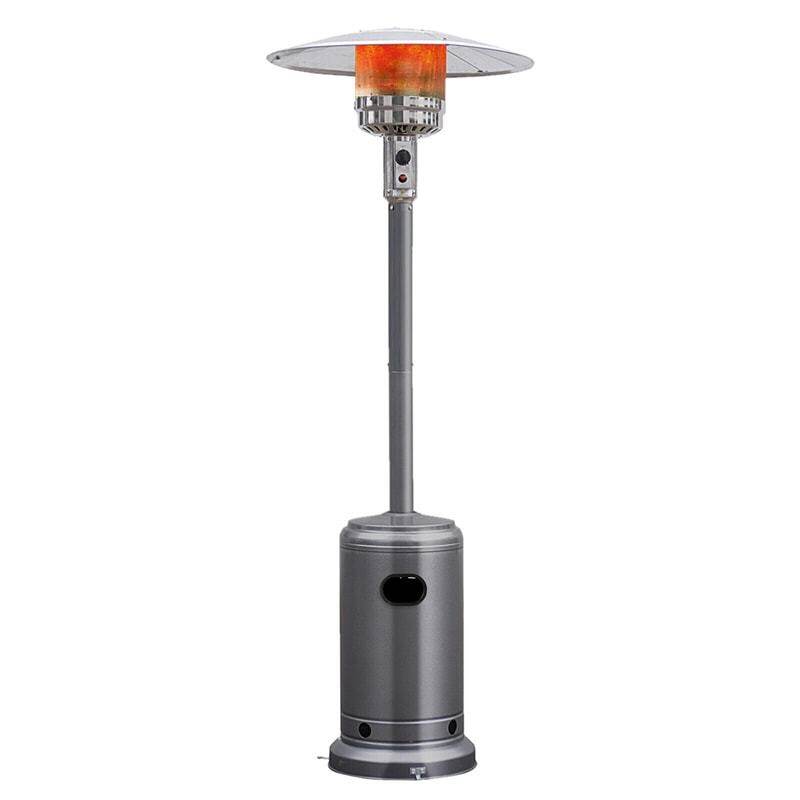 50,000 BTU Propane Patio Heater, Standing Outdoor LP Gas Heater with Wheels, Stainless Steel Burner & Tip-Over Protection for Garden Backyard