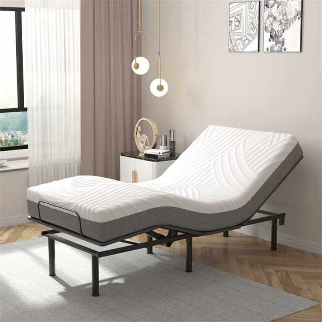 8" Twin XL Adjustable Bed Mattress 3D Cutting Convoluted Foam Mattress for Adjustable Bed Frame, Cool Gel Memory Foam Mattress CertiPUR-US Certified