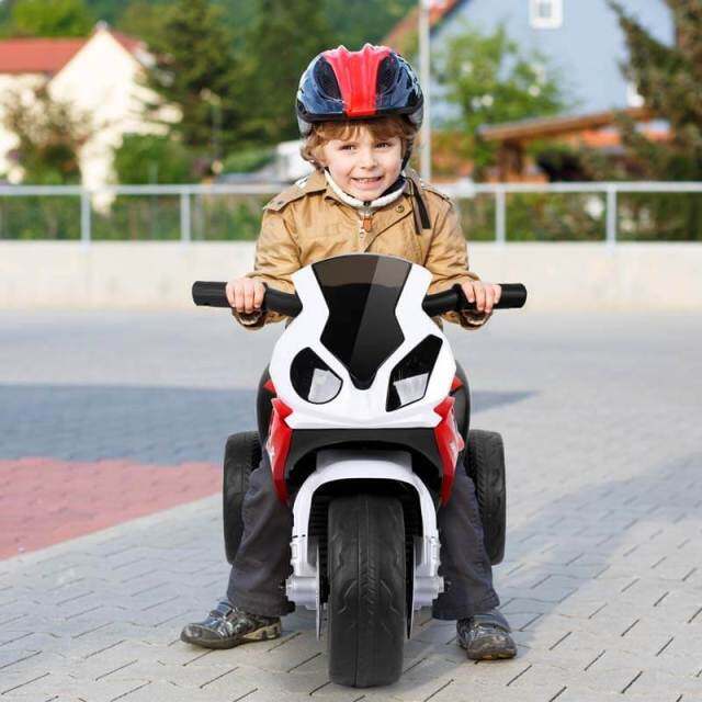 Kids Ride on Motorcycle, Licensed BMW 6V Battery Powered 3-Wheel Motorcycle Car Toy with Lights & Music