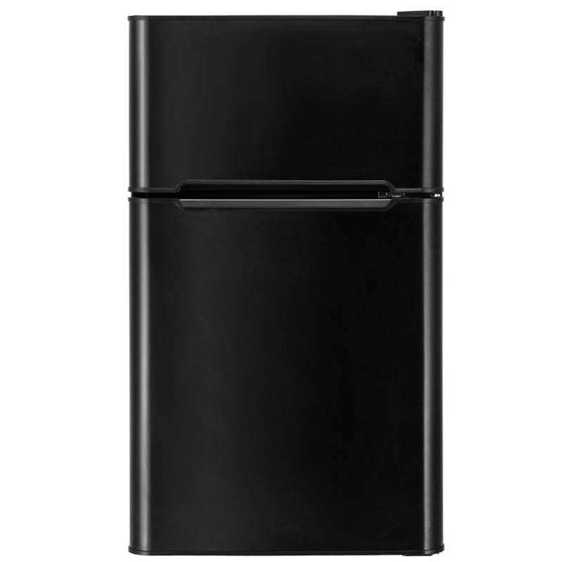 3.2 Cu. Ft. 2-Door Mini Fridge with Freezer, Compact Refrigerator with Temperature Control, Removable Shelves & Reversible Door for Dorm Office