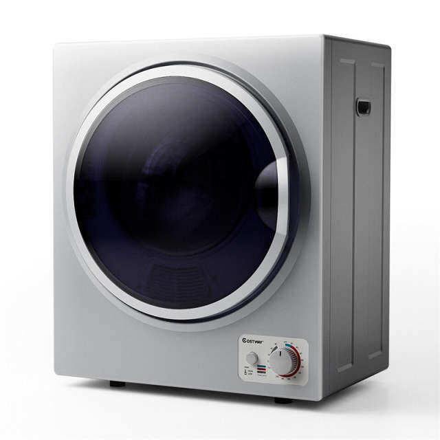 Portable Clothes Dryer, Compact 110V Electric Dryer with 4 Automatic Drying Mode & Stainless Steel Tub, Small Laundry Dryer for Apartment Dorm