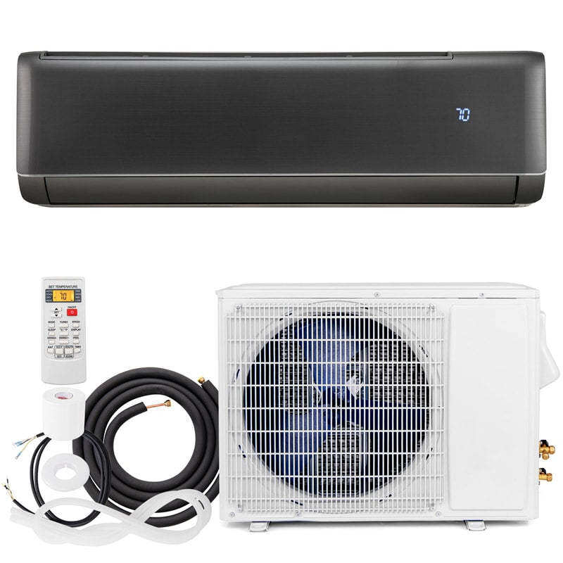 12000 BTU Mini Split Air Conditioner & Heater, 21 SEER2 Energy Star Certified Inverter Split AC Unit with Heat Pump, Cools 750 Sq.Ft Bedroom, Home, Office
