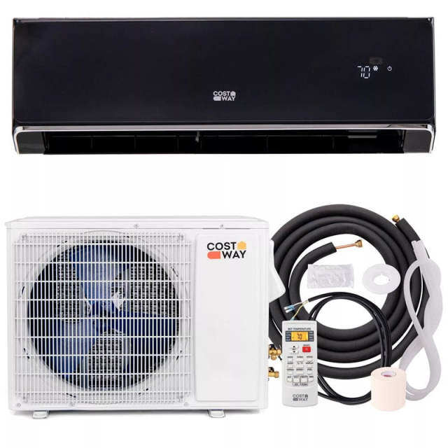 22000BTU Wifi Enabled Mini Split Air Conditioner & Heater, 21 SEER2 208-230V Inverter Split Wall AC Unit ECO Mode w/ Heat Pump, Installation Kit