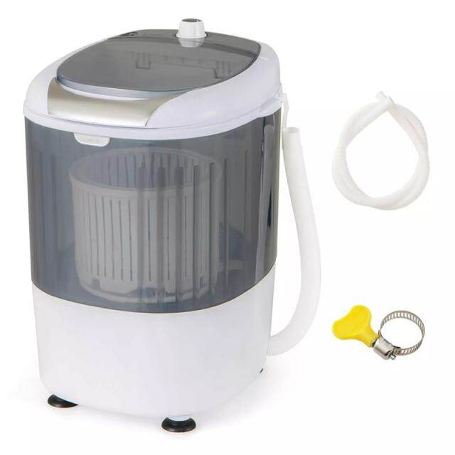Mini Washer & Spinner Combo with Single Tub, 5.5 Lbs Compact Portable Washing Machine for Home, Apartments, Dorms, RVs