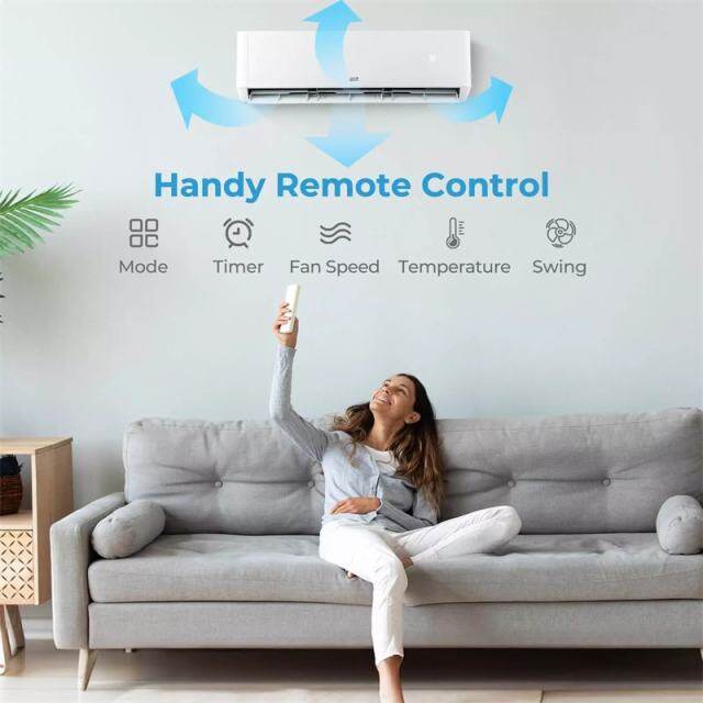 18000 BTU Dual Zone WiFi Mini Split Air Conditioner with Heat Pump, 22 SEER2 Ductless Inverter Split System AC Unit, Works with Alexa