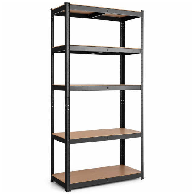 5-Tier Metal Freestanding Shelving Unit 60 Inch Garage Storage Shelves Adjustable Garage Racks Tool Organizer