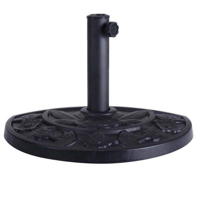 20" Outdoor Patio Half Round Umbrella Base Stand