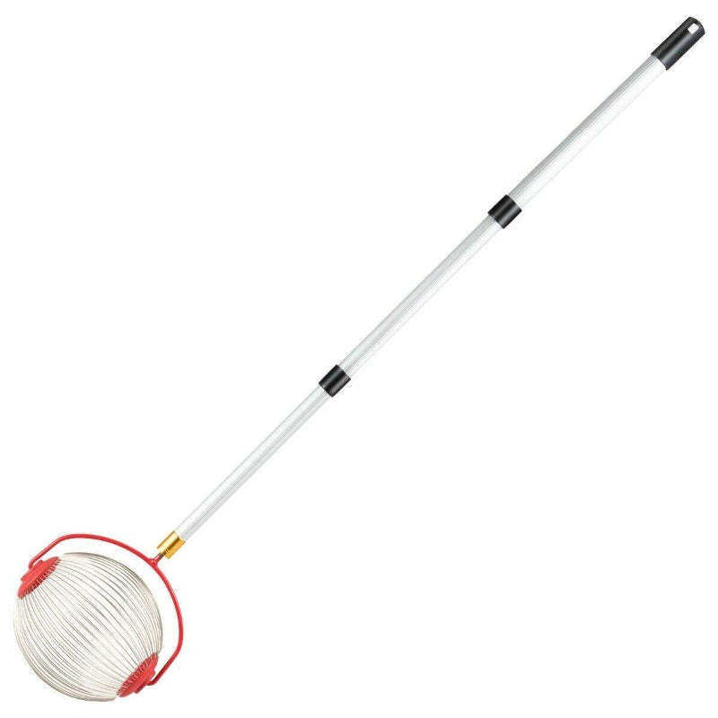 Medium Rolling Nut Gatherer, Stainless Steel Fruit & Ball Picker for Nuts, Balls & Objects 1" to 3" in Size, Garden Weasel Collector