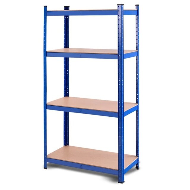 63" Heavy Duty Steel Garage Shelving Unit 4-Tier Adjustable Tool Storage Shelves Boltless Shelving Organizer Rack for Home Office Warehouse