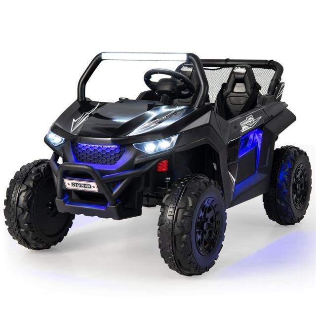 12V 2-Seater Ride On UTV, Kids Electric Vehicle with Remote Control, LED Lights, Music & Storage, Battery Powered Off-Road Car for 3-8 Years