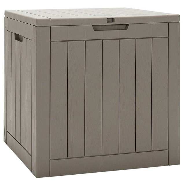 30 Gallon Deck Box Patio Storage Container Seating Outdoor Storage Cabinet with Lockable Lid for Garden Furniture Cushions