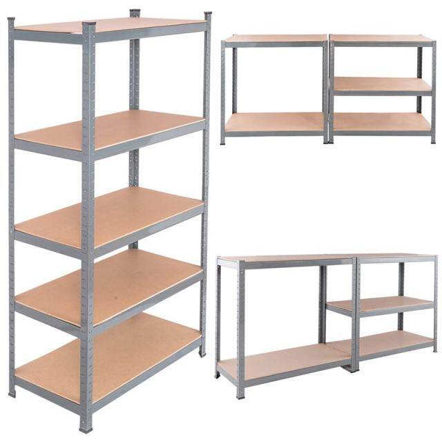 5-Tier Heavy Duty Shelving Unit, 72" Adjustable Steel Storage Shelf Boltless Organizer Rack for Garage Warehouse Home Pantry, 2925LBS Capacity