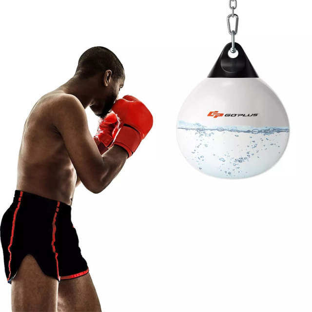 21" Water Aqua Punching Bag, 180LBS Heavy Bag with Adjustable Metal Chain & Water Injection Hose, Boxing Training Bag for Adults Fitness, MMA