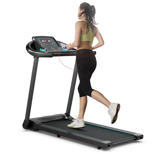 Foldable Treadmill, 2.25HP Portable Superfit Walking Treadmill with LED Display, 12 Preset Programs, APP Control & Pulse Sensor for Home Gym