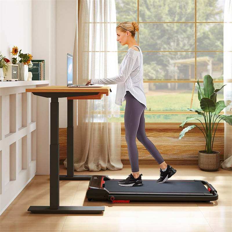 3-in-1 Folding Treadmill, 2.5HP Walking Pad & Under Desk Treadmill 340LB Capacity w/ Handlebar, LED Display, Remote, App Control for Home Office