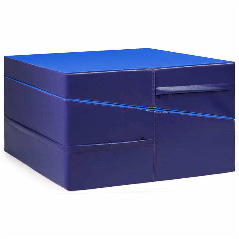 Gymnastics Wedge Mat, Folding & Non-Folding Cheese Wedge Mat for Tumbling, Yoga, Martial, Home Exercise, Incline Mat for Kids Adults