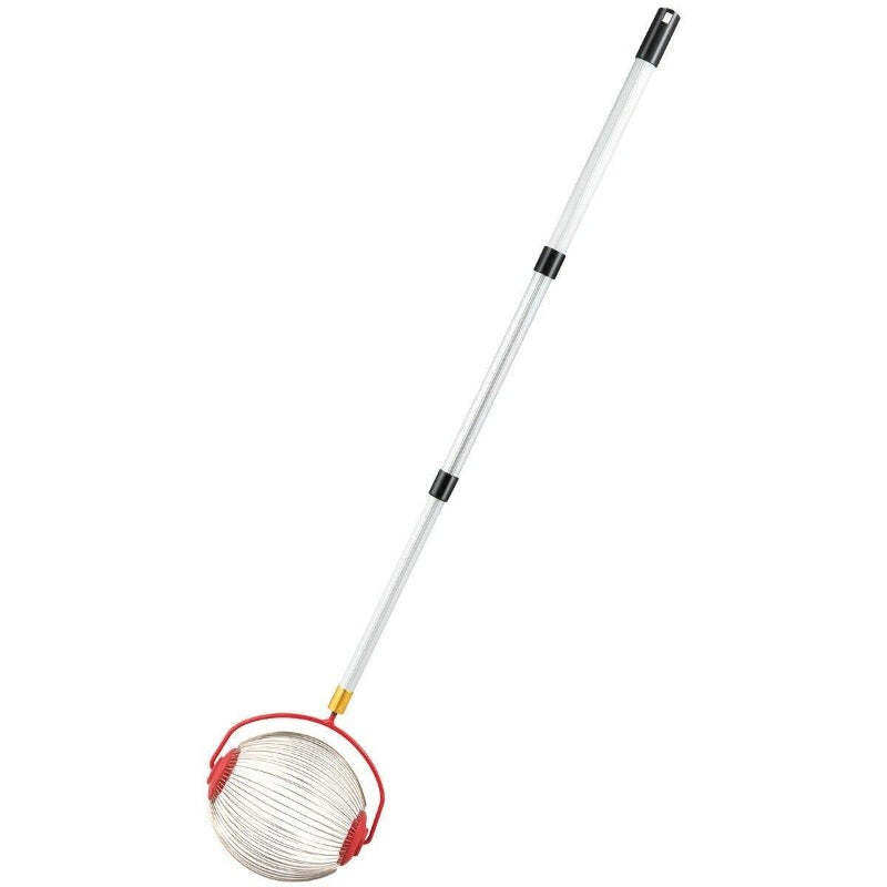 Medium Rolling Nut Gatherer, Stainless Steel Fruit & Ball Picker for Nuts, Balls & Objects 1" to 3" in Size, Garden Weasel Collector