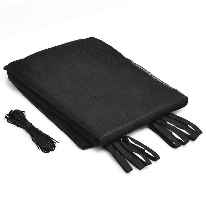 8FT Trampoline Net Replacement Weather-Resistant Trampoline Safety Enclosure with Double-Headed Zipper for 6 Poles