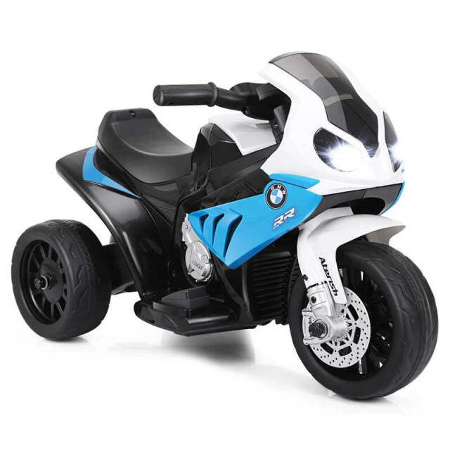 Kids Ride on Motorcycle, Licensed BMW 6V Battery Powered 3-Wheel Motorcycle Car Toy with Lights & Music