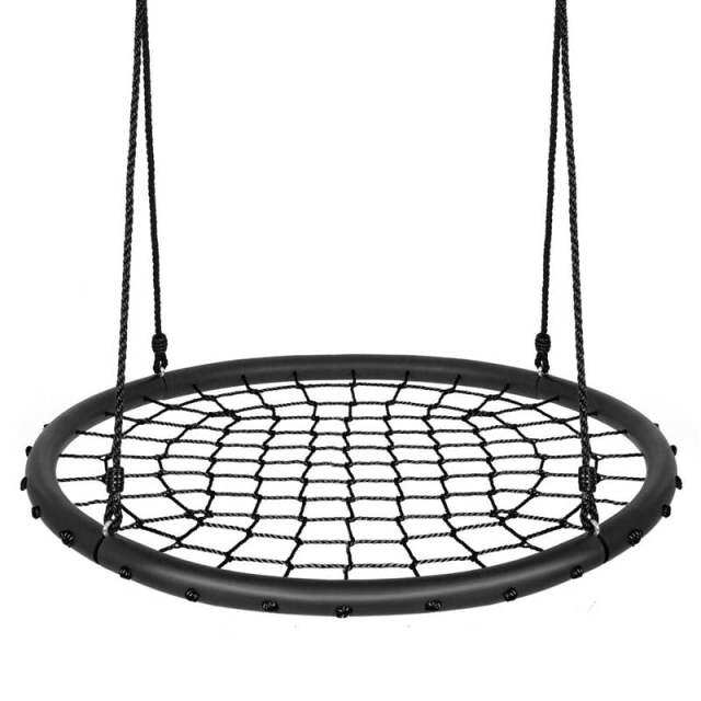 40'' Kids Round Spider Web Tree Saucer Swing Set